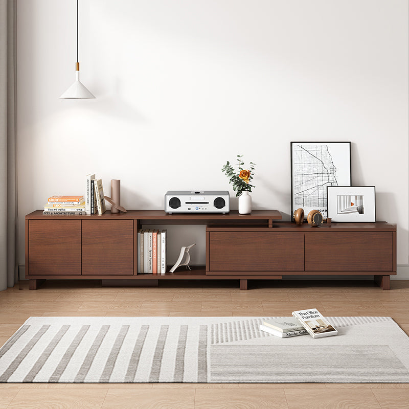 Engineered Wood TV Stand Console Scandinavian TV Console with Cabinet Clearhalo 'furn' 'furn_tv_stands_entertainment_centers' 'Furniture' 'Living Room Furniture' 'TV Stands & Entertainment Centers' 'TV Stands & Media Storage Furniture' 'tv_stands_entertainment_centers' 5221942