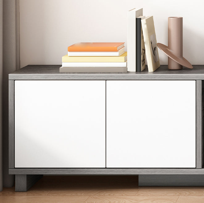 Engineered Wood TV Stand Console Scandinavian TV Console with Cabinet Clearhalo 'furn' 'furn_tv_stands_entertainment_centers' 'Furniture' 'Living Room Furniture' 'TV Stands & Entertainment Centers' 'TV Stands & Media Storage Furniture' 'tv_stands_entertainment_centers' 5221951