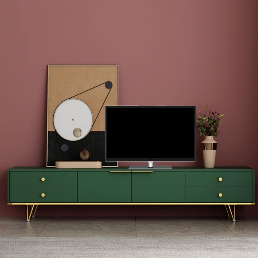 Glam TV Media Stand with Drawers Faux Wood Media Console for Living Room Clearhalo 'furn' 'furn_tv_stands_entertainment_centers' 'Furniture' 'Living Room Furniture' 'TV Stands & Entertainment Centers' 'TV Stands & Media Storage Furniture' 'tv_stands_entertainment_centers' 5221981