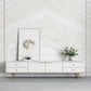 Glam TV Media Stand with Drawers Faux Wood Media Console for Living Room 83"L x 14"W x 18"H White Clearhalo 'furn' 'furn_tv_stands_entertainment_centers' 'Furniture' 'Living Room Furniture' 'TV Stands & Entertainment Centers' 'TV Stands & Media Storage Furniture' 'tv_stands_entertainment_centers' 5221988