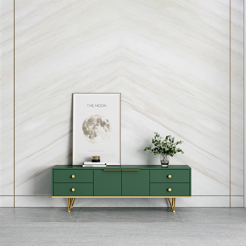 Glam TV Media Stand with Drawers Faux Wood Media Console for Living Room Clearhalo 'furn' 'furn_tv_stands_entertainment_centers' 'Furniture' 'Living Room Furniture' 'TV Stands & Entertainment Centers' 'TV Stands & Media Storage Furniture' 'tv_stands_entertainment_centers' 5222002