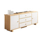 Scandinavian TV Stand Console with Cabinet Engineered Wood TV Stand