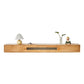 Matte Finish Media Console with Drawers Scandinavian TV Media Stand, Rubberwood