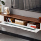 Matte Finish Media Console with Drawers Scandinavian TV Media Stand, Rubberwood