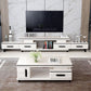 94 " / 71" Black & Gold Sliding TV Stand, 4 - Schubladenfernsehkonsole