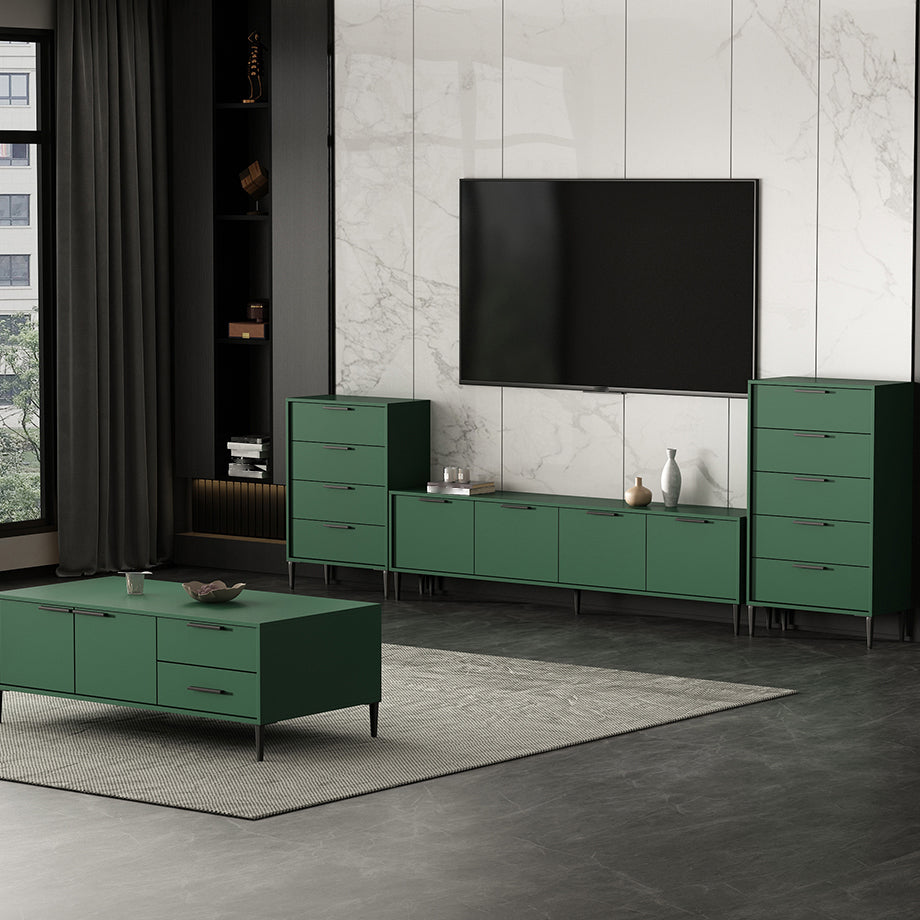 Wooden Enclosed Storage TV Console Scandinavian TV Stand with Cabinet Clearhalo 'furn' 'furn_tv_stands_entertainment_centers' 'Furniture' 'Living Room Furniture' 'TV Stands & Entertainment Centers' 'TV Stands & Media Storage Furniture' 'tv_stands_entertainment_centers' 5222269