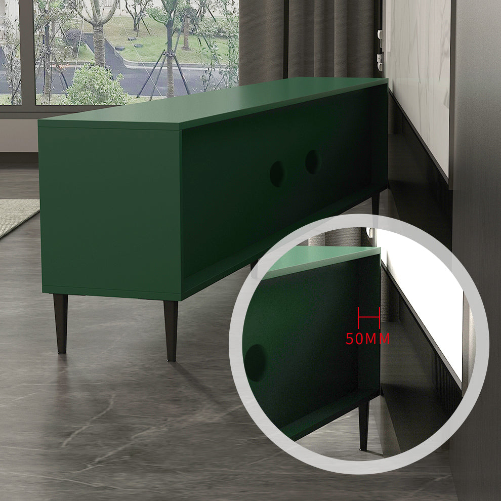 Wooden Enclosed Storage TV Console Scandinavian TV Stand with Cabinet Clearhalo 'furn' 'furn_tv_stands_entertainment_centers' 'Furniture' 'Living Room Furniture' 'TV Stands & Entertainment Centers' 'TV Stands & Media Storage Furniture' 'tv_stands_entertainment_centers' 5222278