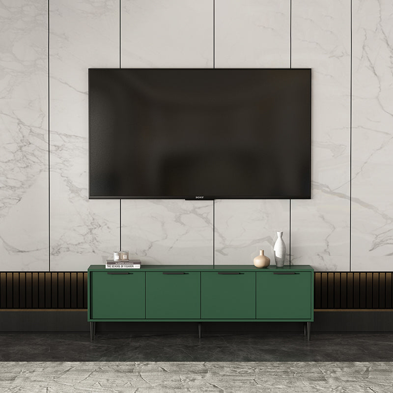 Wooden Enclosed Storage TV Console Scandinavian TV Stand with Cabinet Clearhalo 'furn' 'furn_tv_stands_entertainment_centers' 'Furniture' 'Living Room Furniture' 'TV Stands & Entertainment Centers' 'TV Stands & Media Storage Furniture' 'tv_stands_entertainment_centers' 5222283