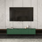 Wooden Enclosed Storage TV Console Scandinavian TV Stand with Cabinet Clearhalo 'furn' 'furn_tv_stands_entertainment_centers' 'Furniture' 'Living Room Furniture' 'TV Stands & Entertainment Centers' 'TV Stands & Media Storage Furniture' 'tv_stands_entertainment_centers' 5222284