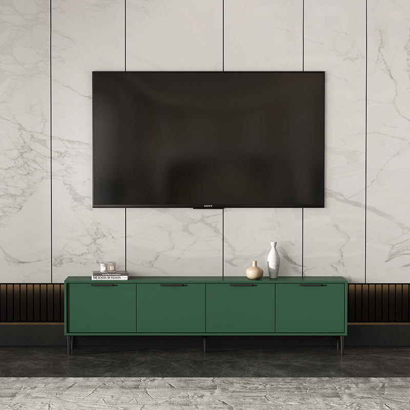 Wooden Enclosed Storage TV Console Scandinavian TV Stand with Cabinet Clearhalo 'furn' 'furn_tv_stands_entertainment_centers' 'Furniture' 'Living Room Furniture' 'TV Stands & Entertainment Centers' 'TV Stands & Media Storage Furniture' 'tv_stands_entertainment_centers' 5222284