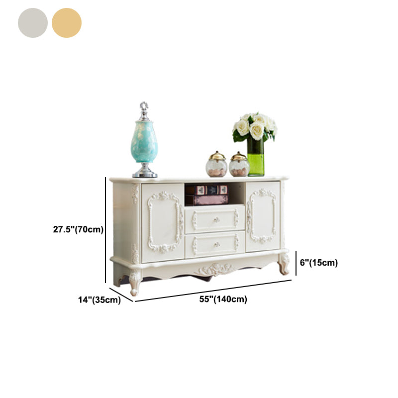 Gabinete de TV de almacenamiento de almacenamiento de madera rectangular de madera