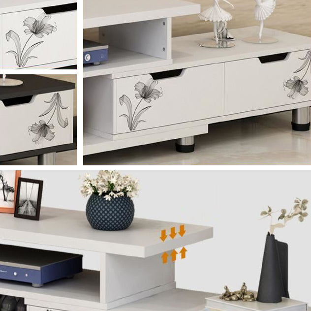 スカンジナビアのテレビメディアスタンドエンジニアリングウッドテレビスタンドコンソール