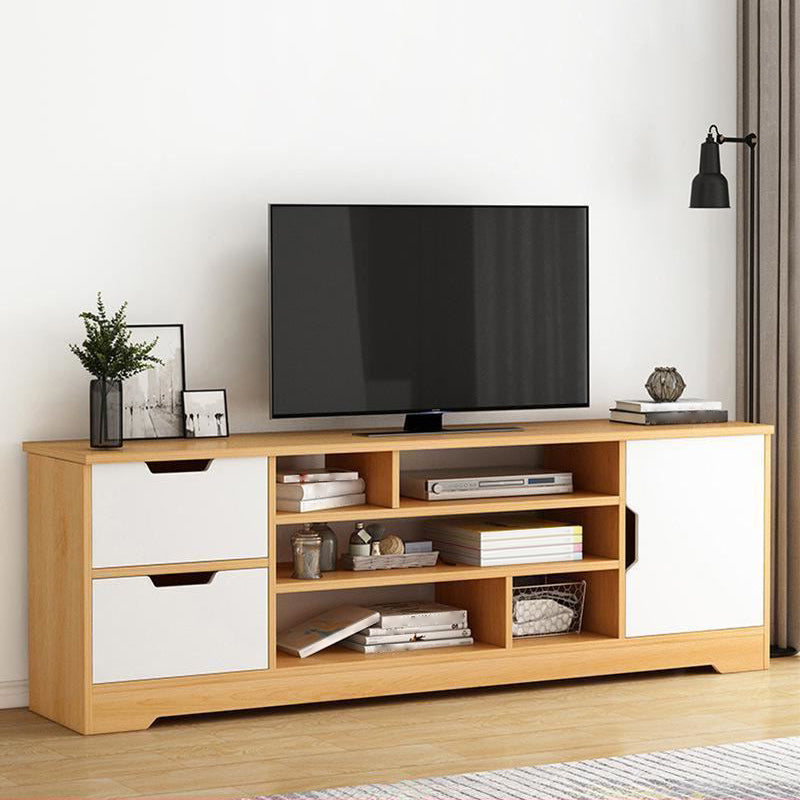 スカンジナビアのテレビメディアスタンドエンジニアリングウッドテレビスタンドコンソール