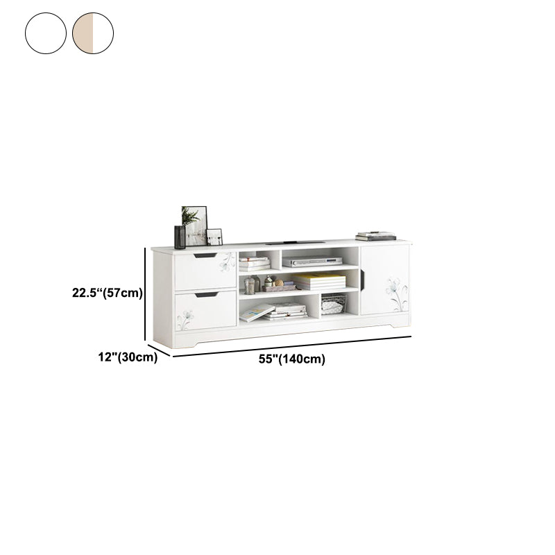 スカンジナビアのテレビメディアスタンドエンジニアリングウッドテレビスタンドコンソール