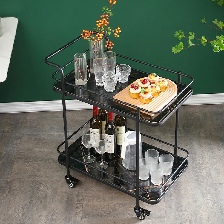 Tavolo da preparazione contemporanea ad alto rotolamento da 31,50 "tavolo da preparazione in legno