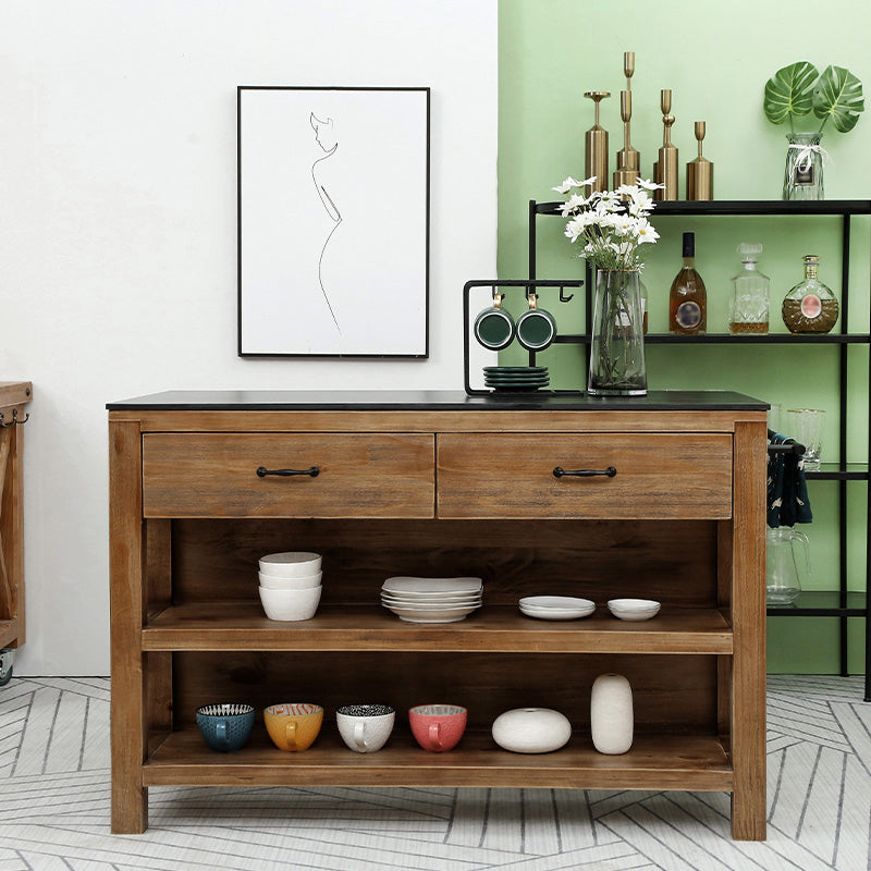 Modern Stationary Kitchen Island table Wood Kitchen Island table Clearhalo 'furn' 'furn_kitchen_islands_carts' 'Furniture' 'Kitchen & Dining Furniture' 'Kitchen Islands & Carts' 'kitchen_islands_carts' 5222496