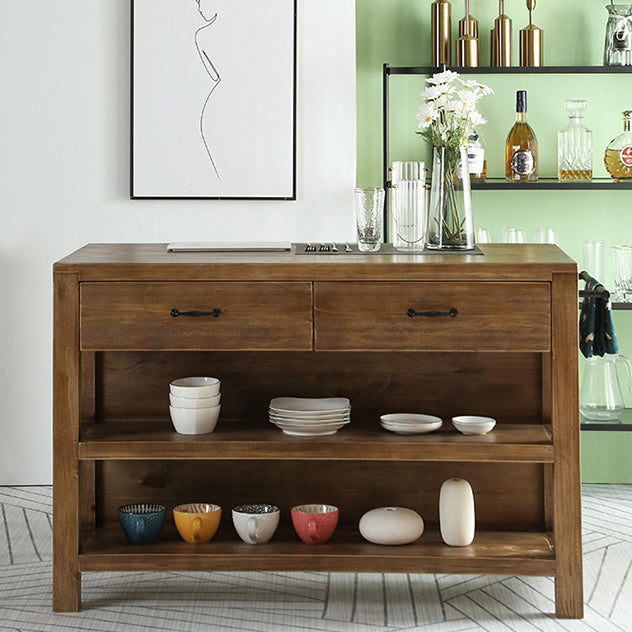 Modern Stationary Kitchen Island table Wood Kitchen Island table Clearhalo 'furn' 'furn_kitchen_islands_carts' 'Furniture' 'Kitchen & Dining Furniture' 'Kitchen Islands & Carts' 'kitchen_islands_carts' 5222506