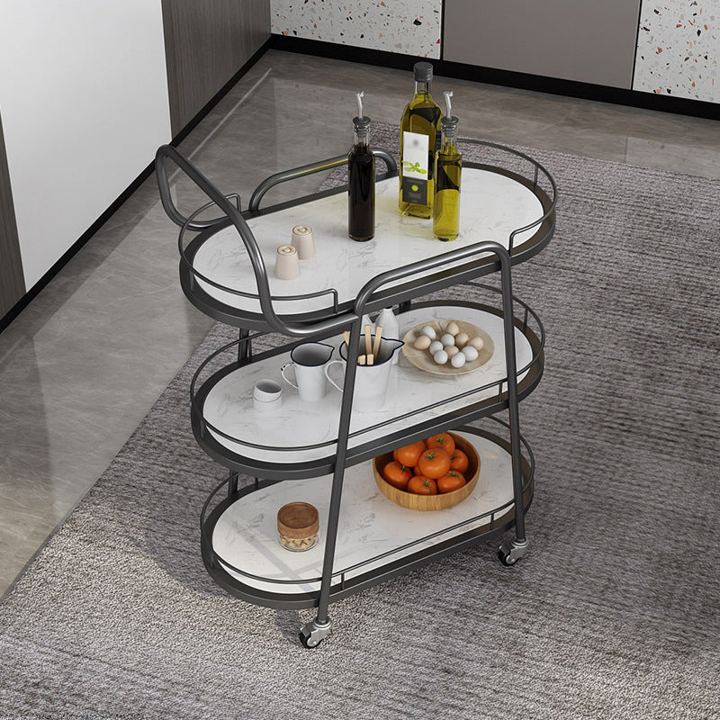 Tavolo da preparazione in pietra contemporanea da 32,28 "tavolo da preparazione in legno