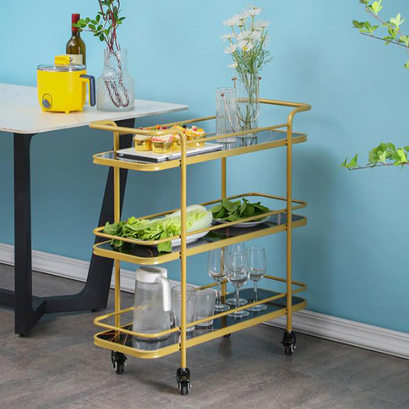 Modern Rolling Prep Table Metal Rectangular Prep Table for Home Use Clearhalo 'furn' 'furn_kitchen_islands_carts' 'Furniture' 'Kitchen & Dining Furniture' 'Kitchen Islands & Carts' 'kitchen_islands_carts' 5222561