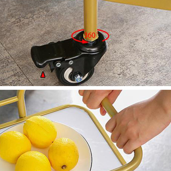 Modern Rolling Prep Table Metal Rectangular Prep Table for Home Use Clearhalo 'furn' 'furn_kitchen_islands_carts' 'Furniture' 'Kitchen & Dining Furniture' 'Kitchen Islands & Carts' 'kitchen_islands_carts' 5222568