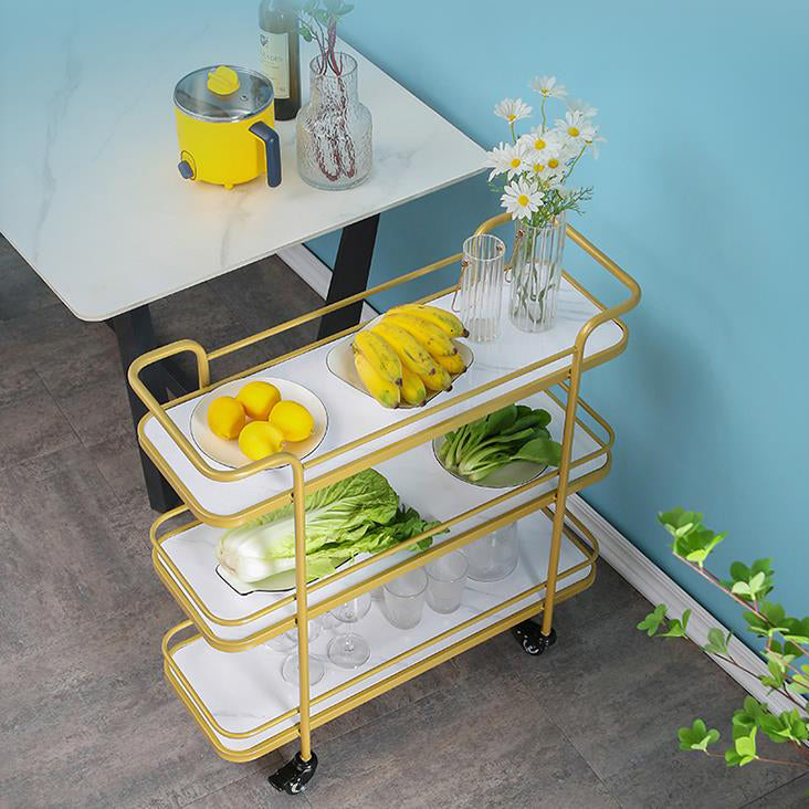 Modern Rolling Prep Table Metal Rectangular Prep Table for Home Use Clearhalo 'furn' 'furn_kitchen_islands_carts' 'Furniture' 'Kitchen & Dining Furniture' 'Kitchen Islands & Carts' 'kitchen_islands_carts' 5222569