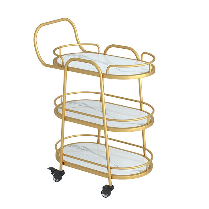 33.46" High Rolling Contemporary Prep Table Stone Prep Table for Restaurant Textured White Gold Clearhalo 'furn' 'furn_kitchen_islands_carts' 'Furniture' 'Kitchen & Dining Furniture' 'Kitchen Islands & Carts' 'kitchen_islands_carts' 5222672