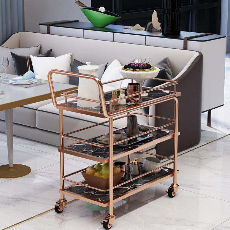 34.65" High Rolling Contemporary Prep Table Stone Prep Table for Restaurant