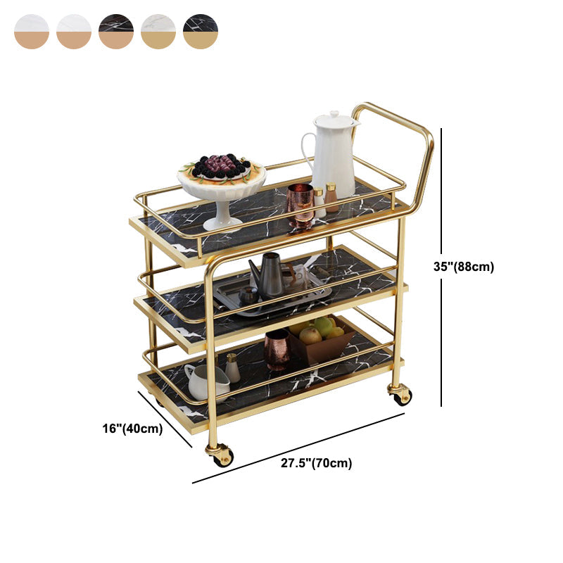 34.65" High Rolling Contemporary Prep Table Stone Prep Table for Restaurant