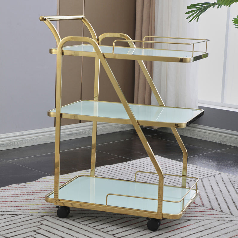 33.07" High Rolling Contemporary Prep Table Stone Prep Table for Restaurant Textured White Gold Clearhalo 'furn' 'furn_kitchen_islands_carts' 'Furniture' 'Kitchen & Dining Furniture' 'Kitchen Islands & Carts' 'kitchen_islands_carts' 5222767