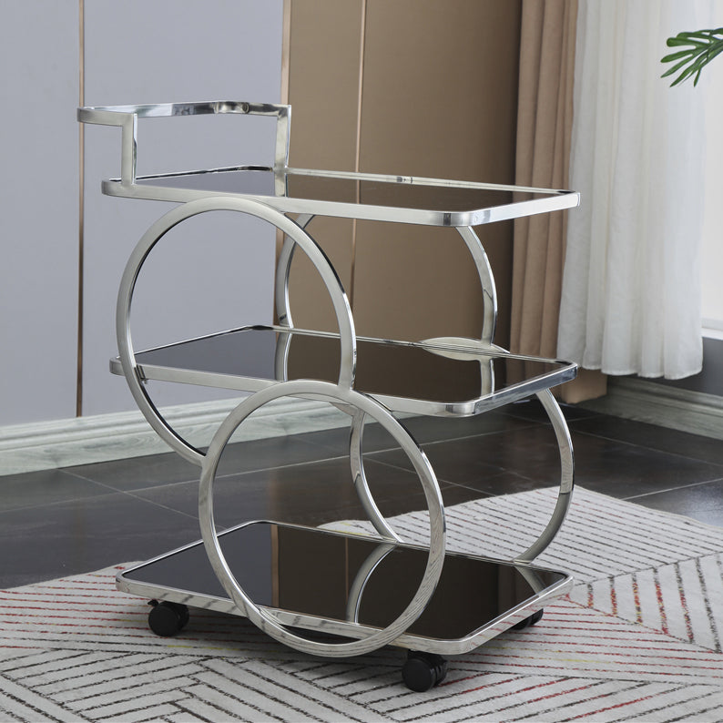 31.50" High Rolling Contemporary Prep Table Stone Prep Table for Kitchen