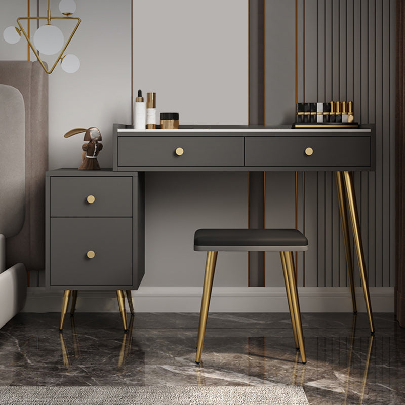 4 Drawers Makeup Table Desk Vanity - 30.7"H Vanity Table with Cabinets