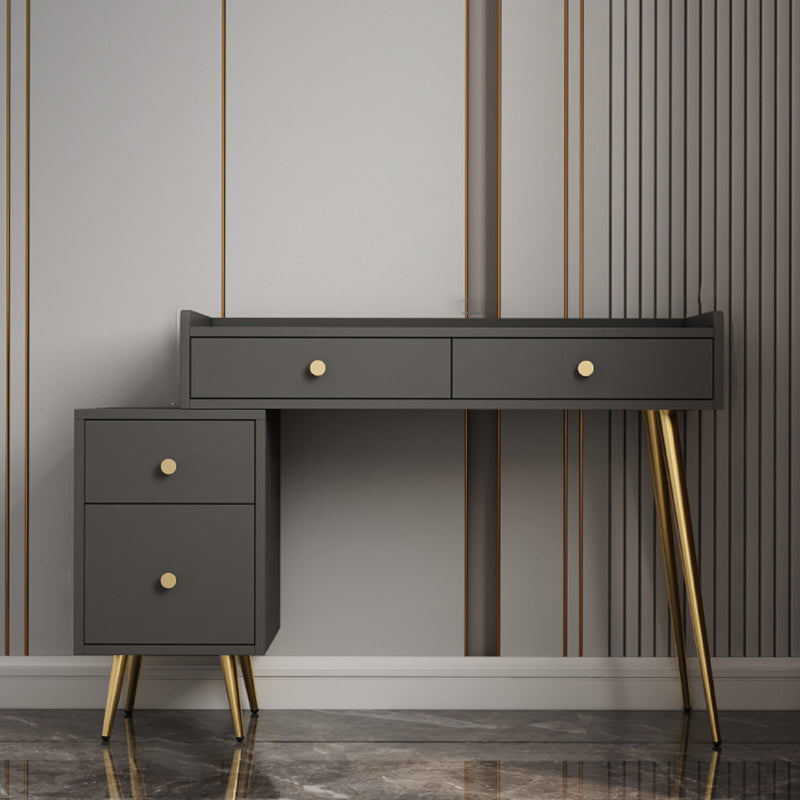 4 Drawers Makeup Table Desk Vanity - 30.7"H Vanity Table with Cabinets