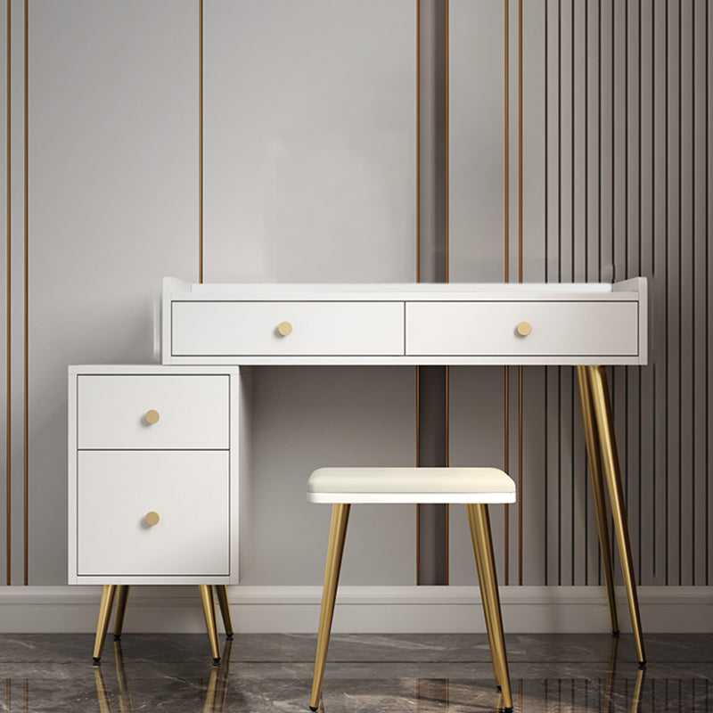 4 Drawers Makeup Table Desk Vanity - 30.7"H Vanity Table with Cabinets