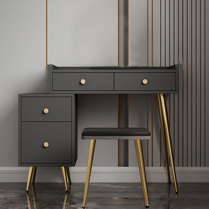 4 Drawers Makeup Table Desk Vanity - 30.7"H Vanity Table with Cabinets