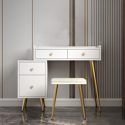 4 Drawers Makeup Table Desk Vanity - 30.7"H Vanity Table with Cabinets