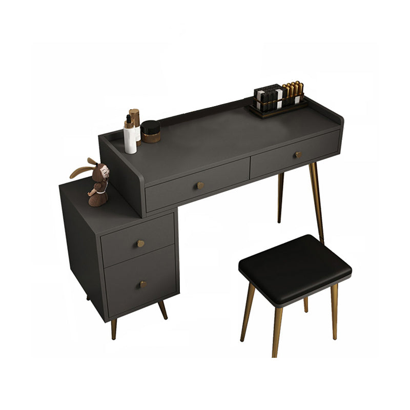 4 Drawers Makeup Table Desk Vanity - 30.7"H Vanity Table with Cabinets