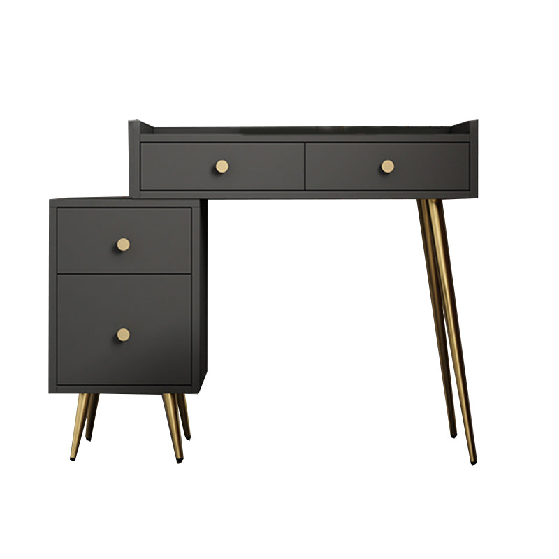 4 Drawers Makeup Table Desk Vanity - 30.7"H Vanity Table with Cabinets