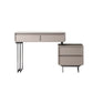 Glam Slate Top Makeup Vanity Desk Grey/White Makeup Vanity Set