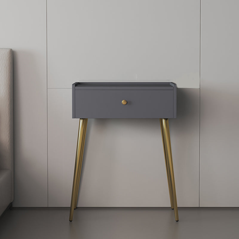 Tavolo da trucco rettangolare Top Vanity - Tavolo da trucco bianco/grigio alto 30,7 "