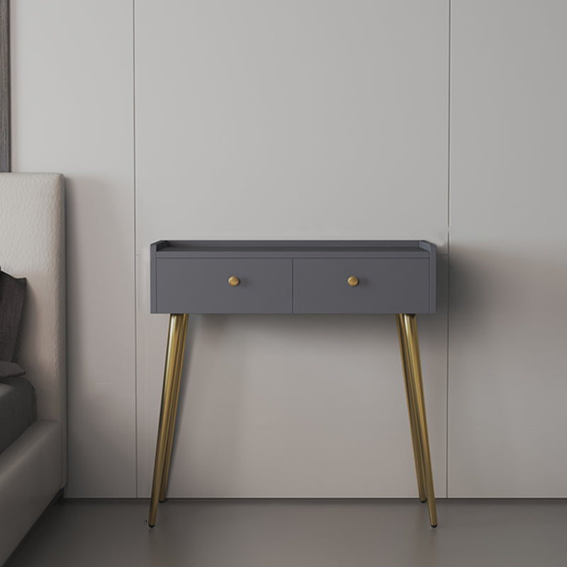 Tavolo da trucco rettangolare Top Vanity - Tavolo da trucco bianco/grigio alto 30,7 "