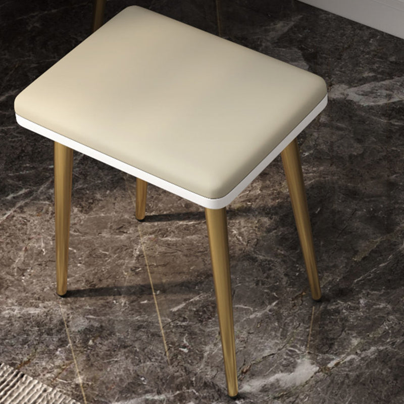 Tavolo da trucco rettangolare Top Vanity - Tavolo da trucco bianco/grigio alto 30,7 "