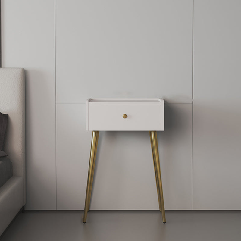 Tavolo da trucco rettangolare Top Vanity - Tavolo da trucco bianco/grigio alto 30,7 "