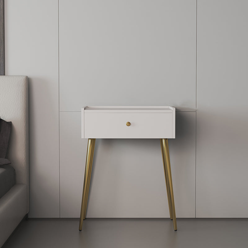 Tavolo da trucco rettangolare Top Vanity - Tavolo da trucco bianco/grigio alto 30,7 "