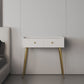 Tavolo da trucco rettangolare Top Vanity - Tavolo da trucco bianco/grigio alto 30,7 "