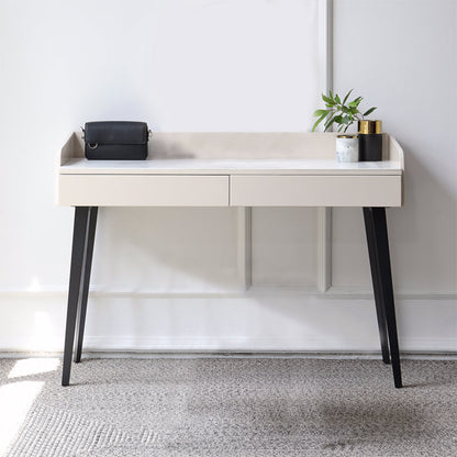 Set di vanità contemporanei 2 cassetti di stoccaggio con sgabelli imbottiti 29,5 "di altezza