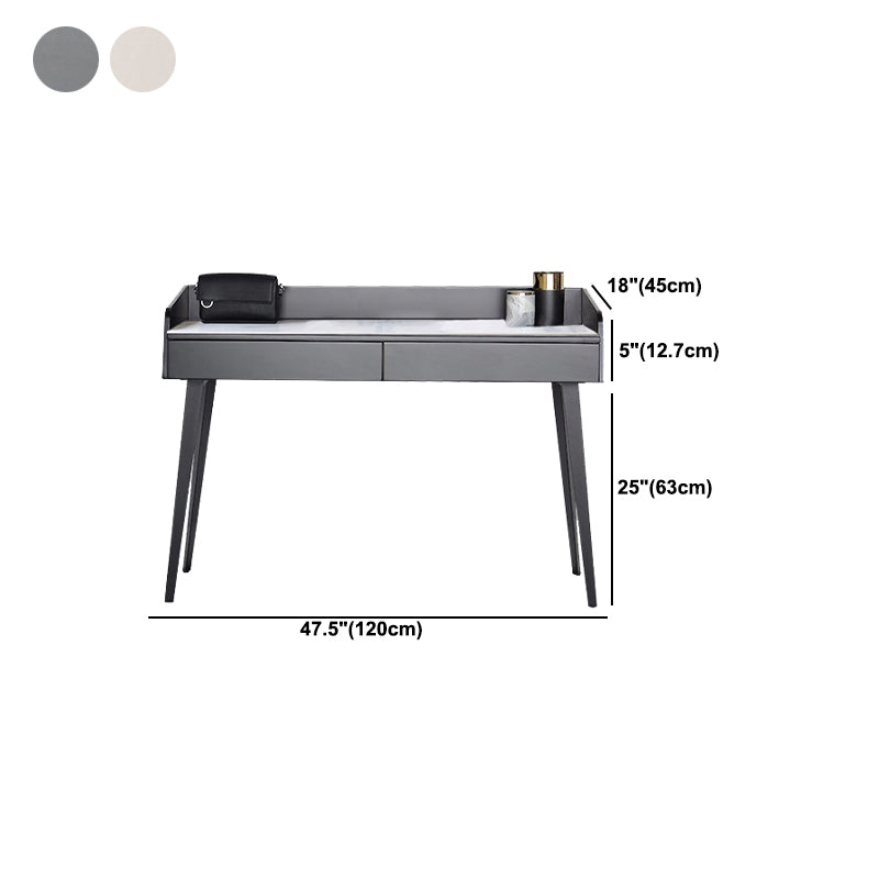 Set di vanità contemporanei 2 cassetti di stoccaggio con sgabelli imbottiti 29,5 "di altezza