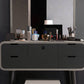 Contemporary Wood Vanity 5 Storage Drawers with Mirror & Stool