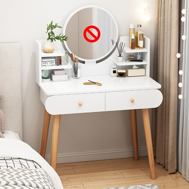 Scandinavische slaapkamer opbergdoos staan ​​rechte voeten ijdelheid bureau