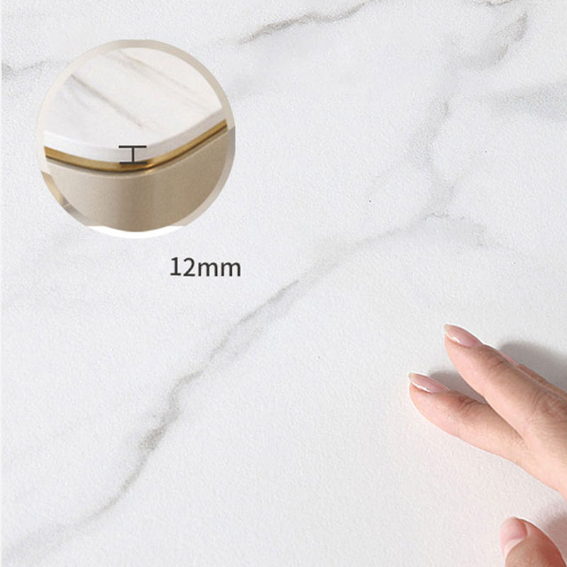 Contatore di trucco con cassettiera in marmo contemporaneo con cassetti di stoccaggio per camera da letto