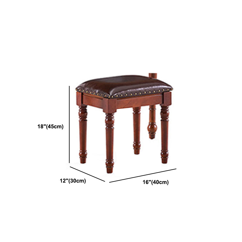 Traditionelles Holz Make -up Eitelkeitstisch mit Schubladen in Grand Walnuss